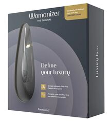 Черный клиторальный стимулятор Womanizer Premium 2 - 