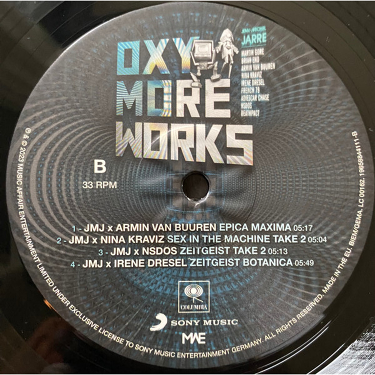 Виниловая пластинка Oxymoreworks — Jean-Michel Jarre купить в  интернет-магазине Collectomania.ru