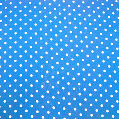 Ткань плательная Кашибо белый горох на голубом, d 0,8 см