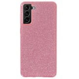 Силиконовый чехол блестящий Sparkle Case Блеск для Samsung Galaxy S21 FE (Розовый)