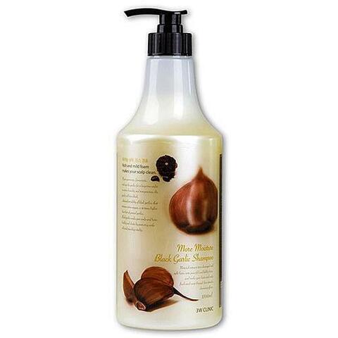 3W Clinic Moisture Black Garlic Shampoo шампунь от выпадения волос с черным чесноком