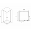 Abber Schwarzer Diamant AG020805 Душевой уголок, 80x80x190
