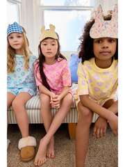 Пижама для девочки Next N59-623, 3 шт., Розовый, Голубой, Светло-желтый