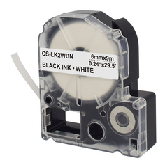 Картридж ленточный Cactus CS-LK2WBN черный для Epson LW300, LW400, LW700, LW600P, LW1000P, K400, Z700, Z900