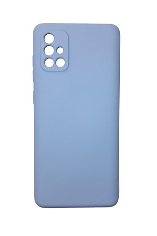 Чехол для Samsung (A715) Galaxy A71 Софт тач мягкий эффект / микрофибра светло-фиолетовый