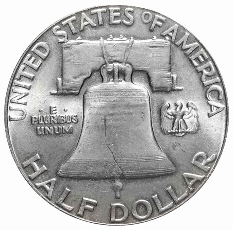 1/2 доллара США 1963 год (Франклин) XF-AU