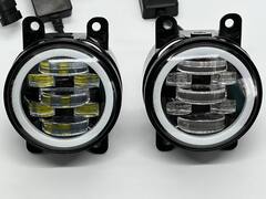 Противотуманные LED фары на Lada Vesta 70W с кольцом