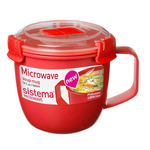 Кружка суповая Microwave 565 мл, артикул 1142, производитель - Sistema