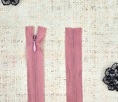 Молния спираль потайная Т3, 50 см, розовый жемчуг