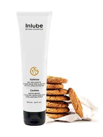 Лубрикант на водной основе Nuei Inlube с алоэ вера и ароматом печенья - 100 мл. - Nuei cosmetics 51356