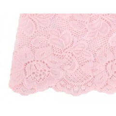 Трусики-шортики кружевные розовые (XS-S)