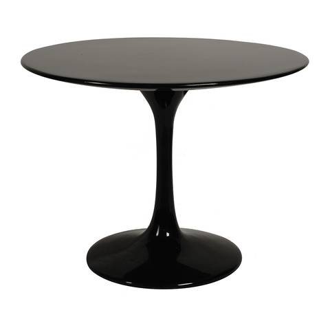 Стол приставной Eero Saarinen Style Tulip Table MDF черный D60 H52