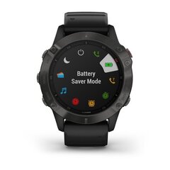 Мультиспортивные часы Garmin Fenix 6 Sapphire with Black Band