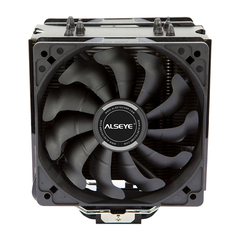 Кулер для процессора Alseye S120D, 2х120мм, 500~1700rpm, 4-pin, Al+Cu, черный, 66CFM, 33.8дБ, 4-PIPE, TDP 160Вт, INTEL 1700/1200/115x/775, AMD AM5/AM4/AM3(+)/AM2(+) (AS.01.07.0019)