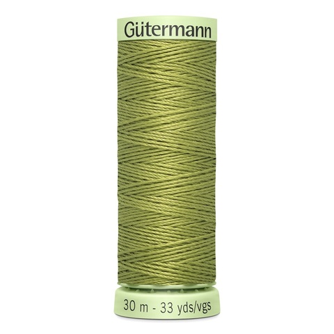 Нить Top Stitch 30/30 м для декоративной отстрочки, Gutermann, 582 зеленая горчица