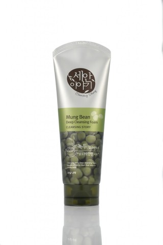 Welcos Cleansing Story Foam Mung beans Пенка для умывания с бобами мунг