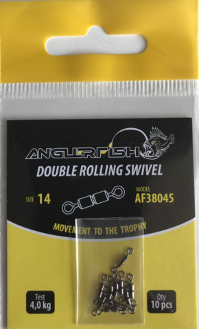 Anglerfish Double rolling swivel #14 Двойной вертлюжок (продажа от 5 шт)
