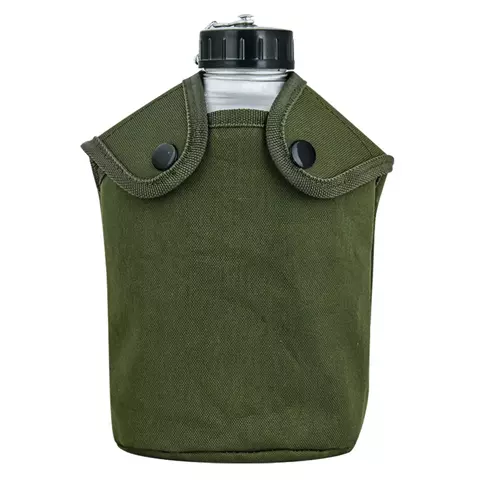 Фляга алюминиевая US 1.3л. с котелком (olive)