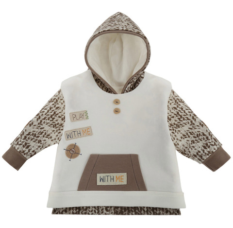 Комбинированный кангур с капюшоном Gustwa EWA