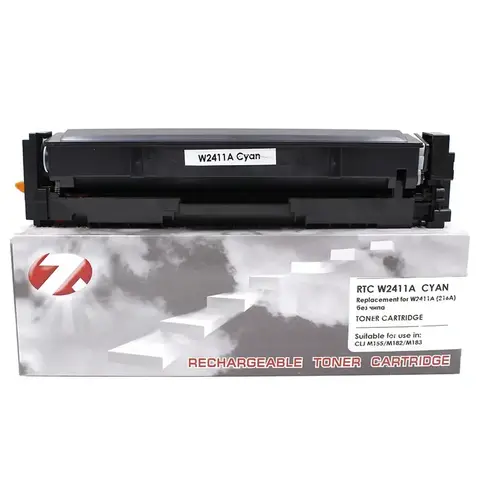 Тонер-картридж 7Q W2411A для HP CLJ M155, LJ M182 (Голубой, 850 стр.), без чипа