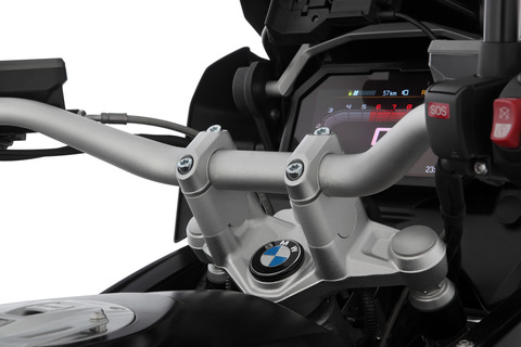 Проставки руля Wunderlich ERGO BMW R1200/1250 GS/GSA, 40 мм, серебро
