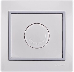 RAIN 703 0225 157 Диммер 1000W бел. с бок.вст.хром