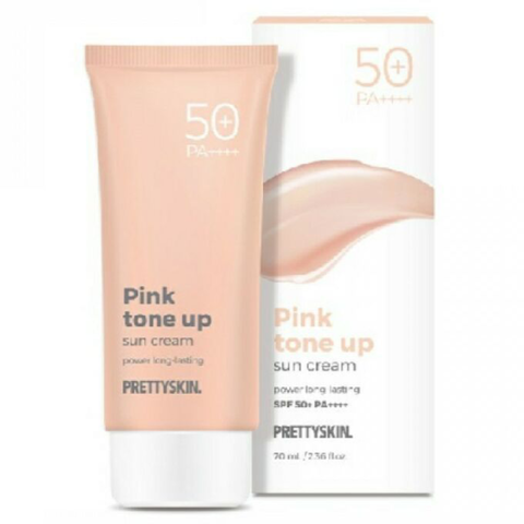 Крем для лица солнцезащитный увлажнение + тон Prettyskin Pink Tone Sun Cream SPF 50+ PA++++, 70 мл