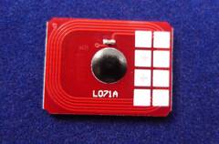 Чип для тонер-картриджа OKI C823. Цвет голубой. Ресурс 7K