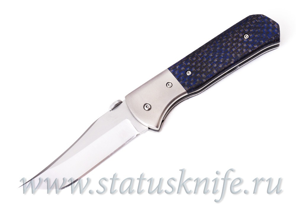 Нож Chuck Gedraitis Small Marauder CPM154 CF Blue 2014