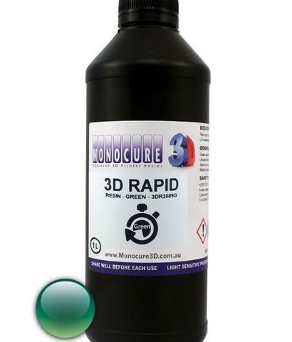 Фотополимер Monocure3D Rapid, зелёный (1 л)