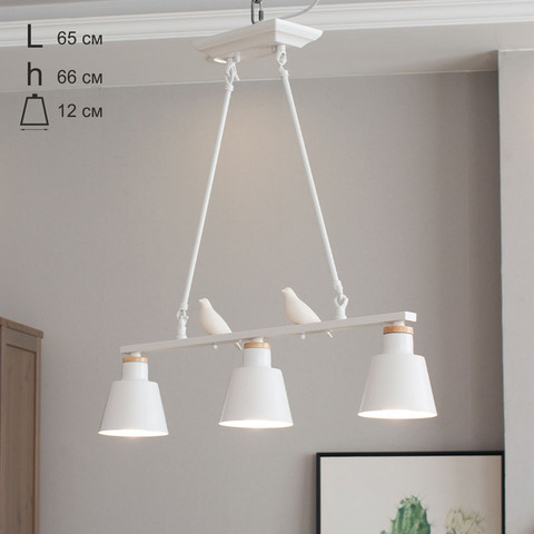 Подвесной светильник Home Light Астерия MMD-LED A070-2-3xE27 белый