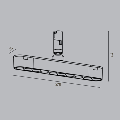 Трековый светильник Maytoni Points rot TR203-1-10W3K-S-B