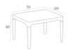 Столик пластиковый журнальный, Siesta Contract Sky Side Table, черный