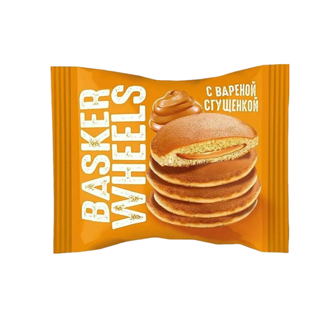 Пирожное Pancake Basker Wheels с вареной сгущенкой 36г