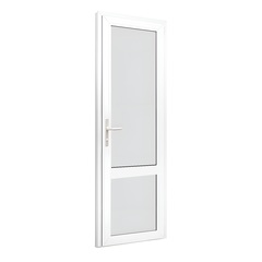 Пластиковая дверь с матовым стеклом в санузел