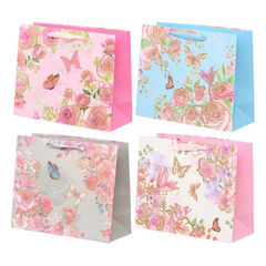 
          Подарочный пакет Basir, серия "Бабочки", с блёстками, 18*10*23 см, ассорти