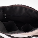 Сумка Саломея 1155 эко-замша серый шоколад