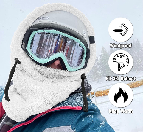 Картинка шарф-капюшон Skully Wear BNM-1311 dark gray - 4