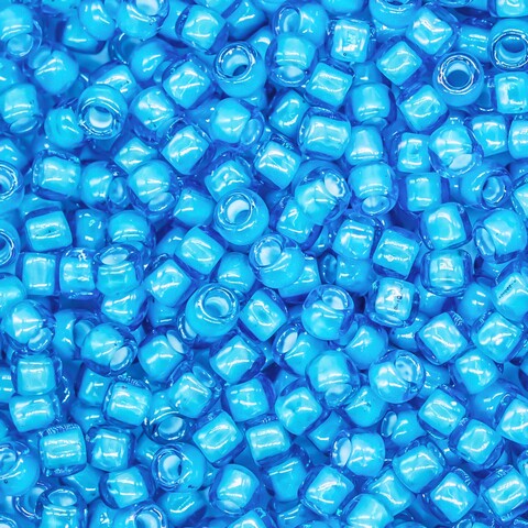 Японский бисер TOHO Round 8/0 (№931), окрашенный изнутри прозрачный