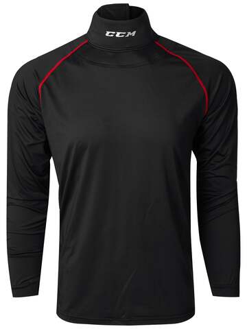 Верх компресс. с длин.рукавами CCM NECK GUARD SHIRT JR M черн