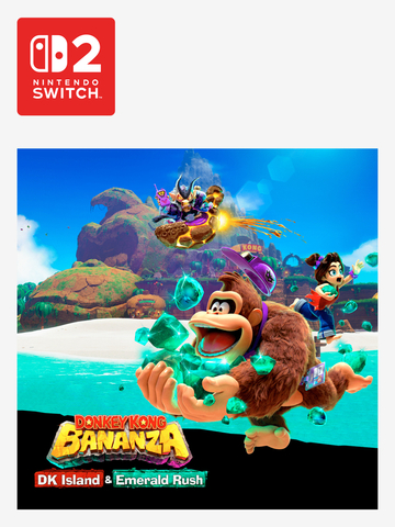 Дополнительный контент Donkey Kong Bananza: DK Island & Emerald Rush (Nintendo Switch 2 - Цифровая версия) (EU)