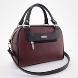 Сумка Саломея 269 наппа бордо + черный