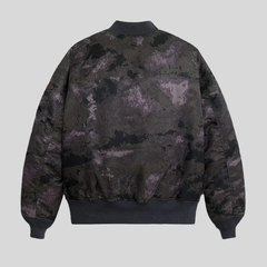 Бомбер Alpha Industries MA-1 Mod Black Blur Camo (Черный Камуфляжный)