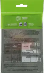 Фотобумага Cactus CS-GA618050ED 10x15/180г/м2/50л./белый глянцевое для струйной печати — фото 2