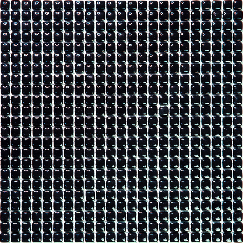 W-07 Стеклянная мозаика Natural Flex серый темный квадрат глянцевый