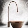 Gessi Goccia 33608#125 Смеситель для раковины высокий, без сливного гарнитура, Copper Brushed GHRC