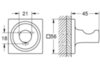 GROHE Allure 40284A01 Крючок для банного халата, темный гранит глянец