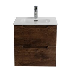 BelBagno ETNA-500-2C-SO-RW ETNA База под раковину подвесная с двумя выкатными ящиками, с доводчиками, Rovere Moro, 500x460x500, ETNA-500-2C-SO-RW фото