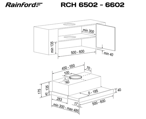 RAINFORD RCH-6602 White