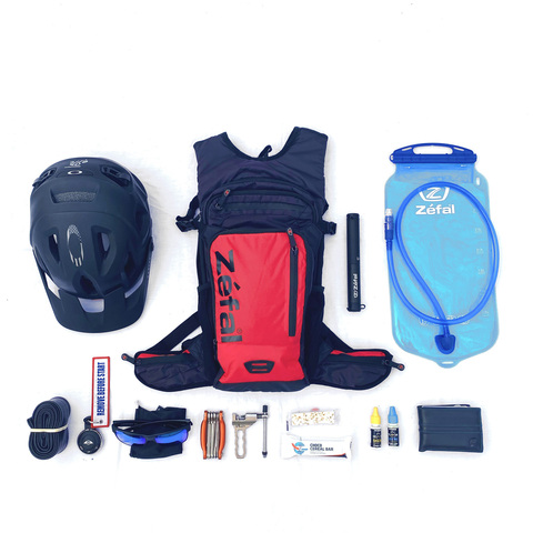 Картинка рюкзак велосипедный Zefal Hydro Enduro Bag black/red - 14